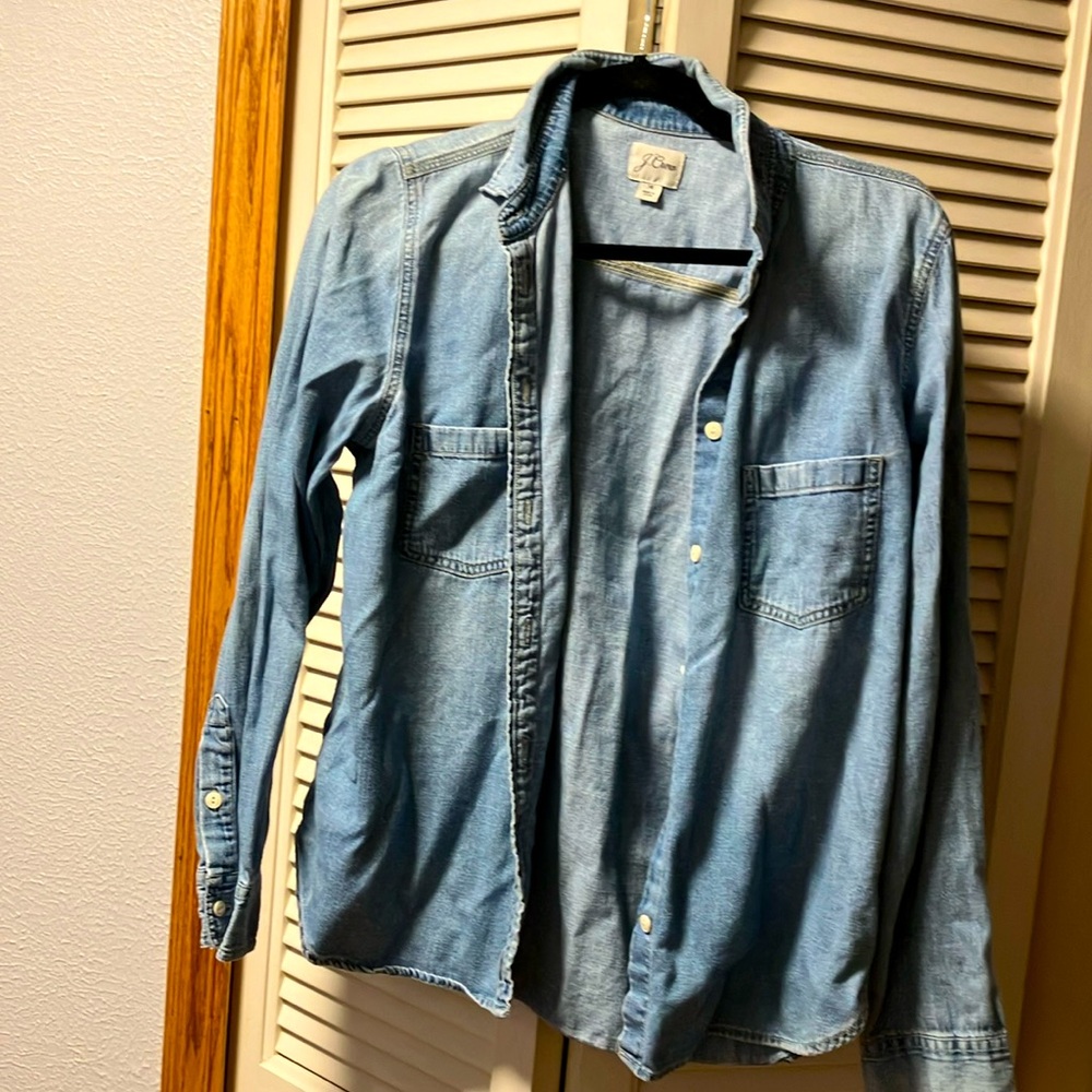 Light wash chambray shirt